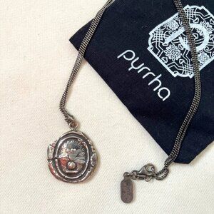 Pyrrha Winged Heart Talisman Necklace
